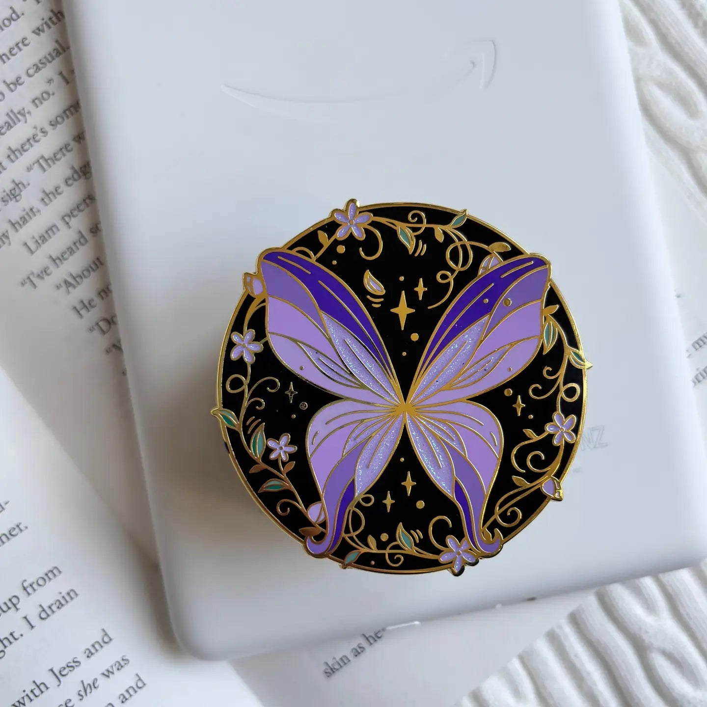 Purple Fairy Wings E-Reader Grip