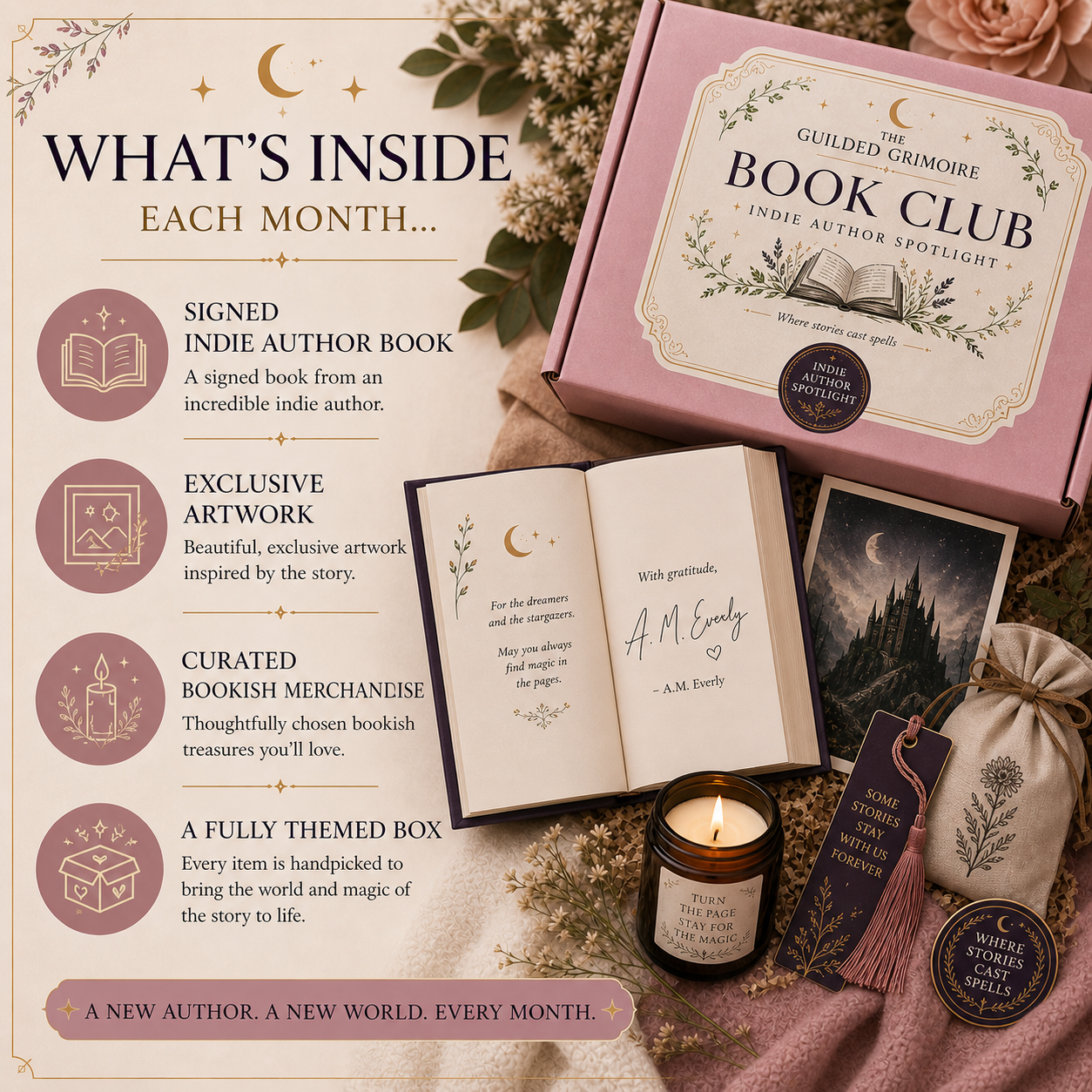 The Guilded Grimoire Book Club | Monthly Indie Author Spotlight