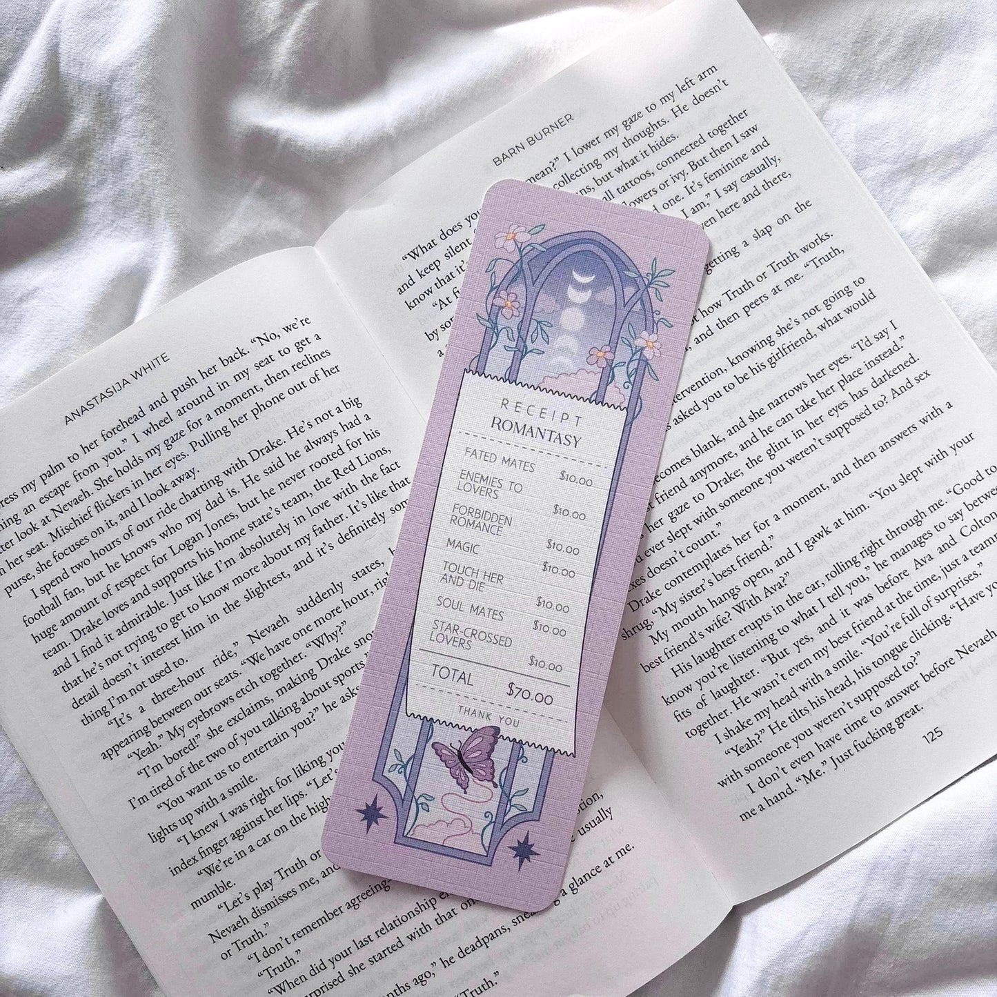 Romantasy Receipt Bookmark