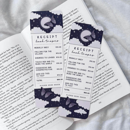 Dark Book Tropes Bookmark