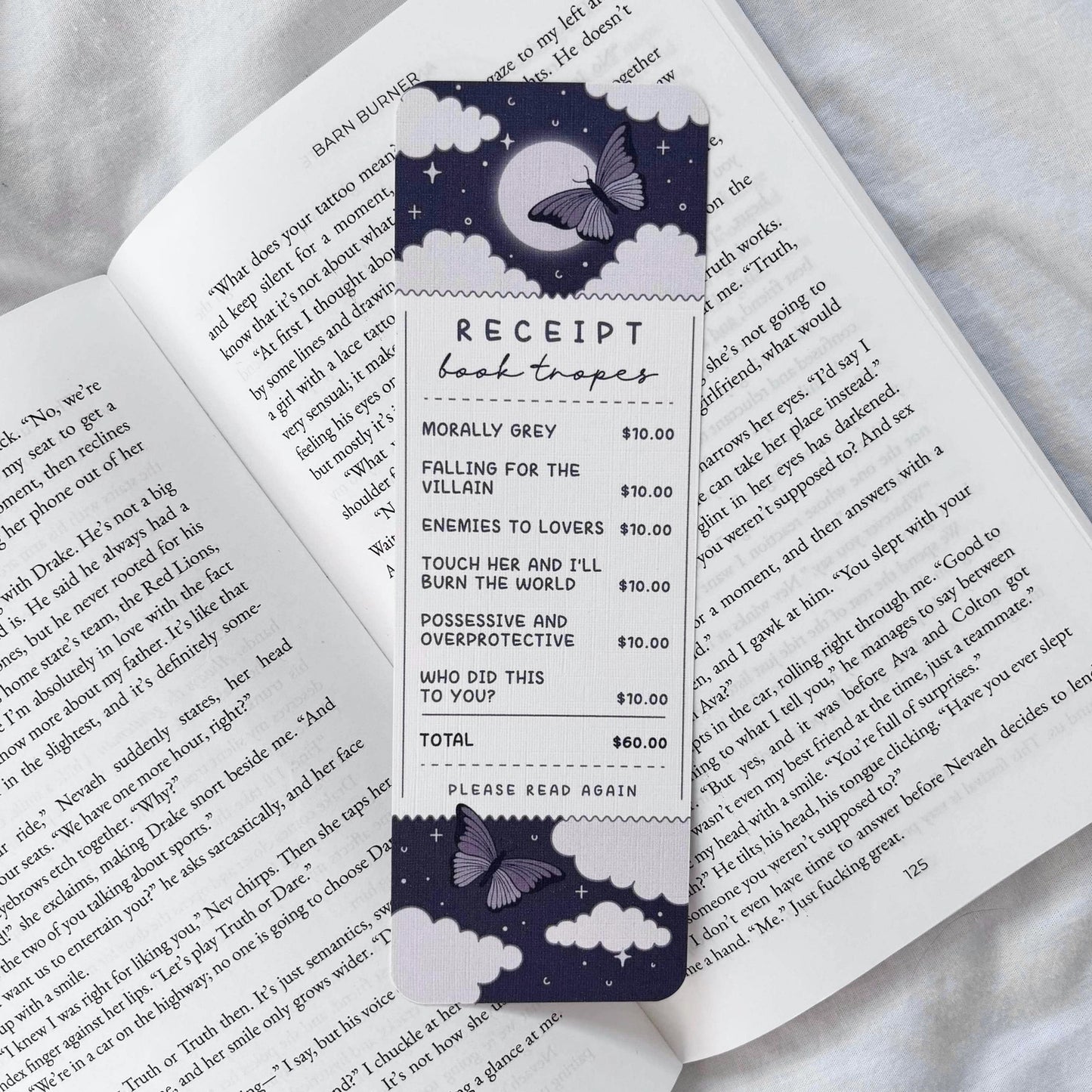 Dark Book Tropes Bookmark