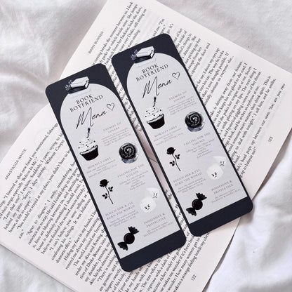 Book Boyfriend Menu Bookmark