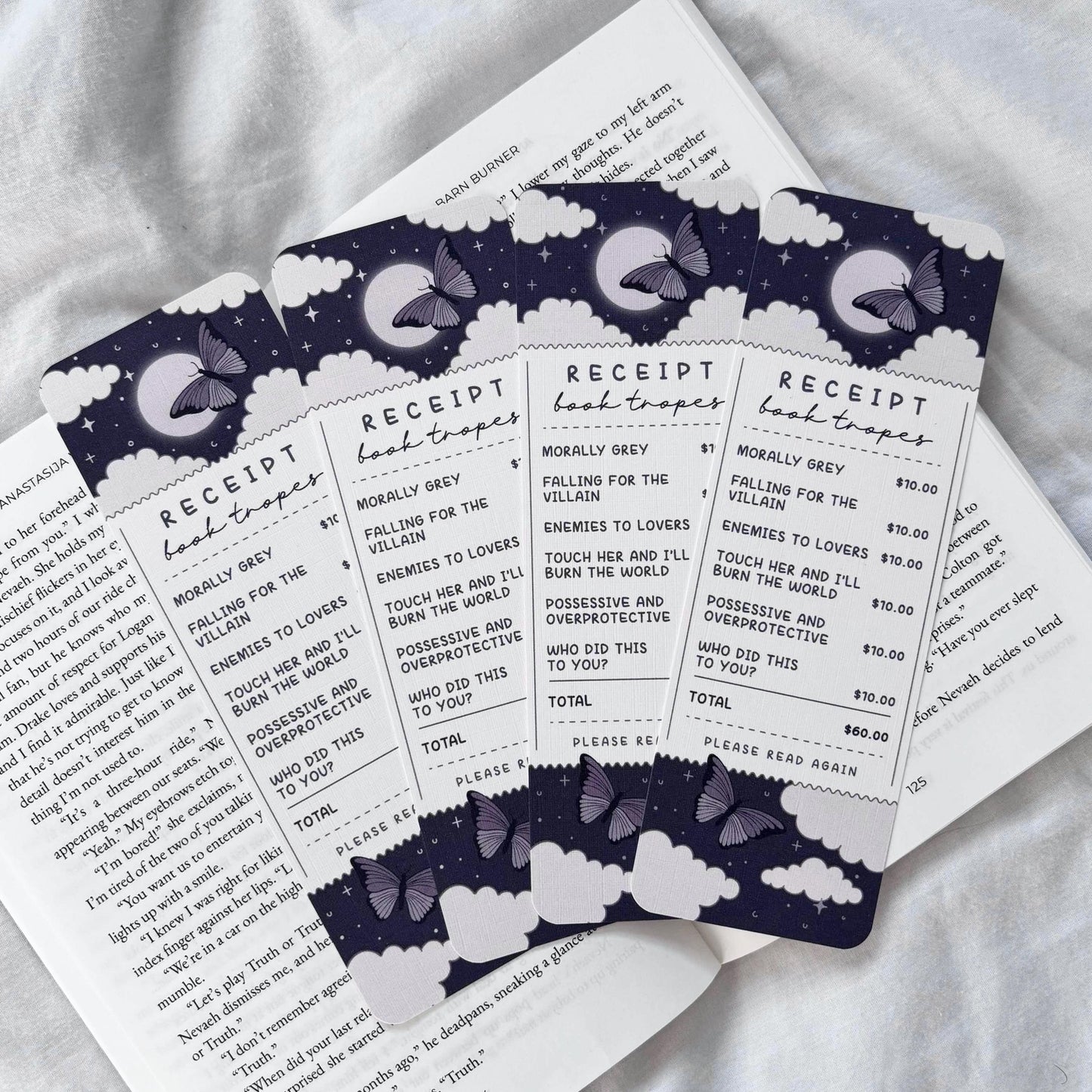 Dark Book Tropes Bookmark