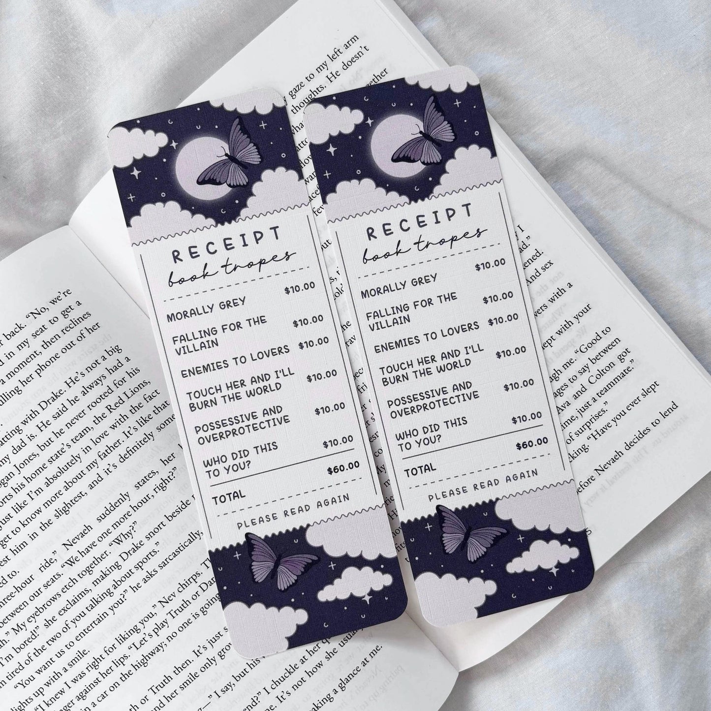 Dark Book Tropes Bookmark
