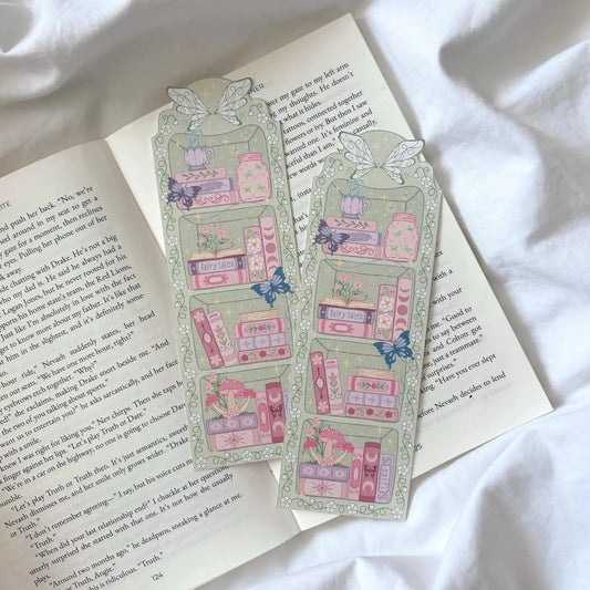 Flower Fairy Bookshelf Bookmark