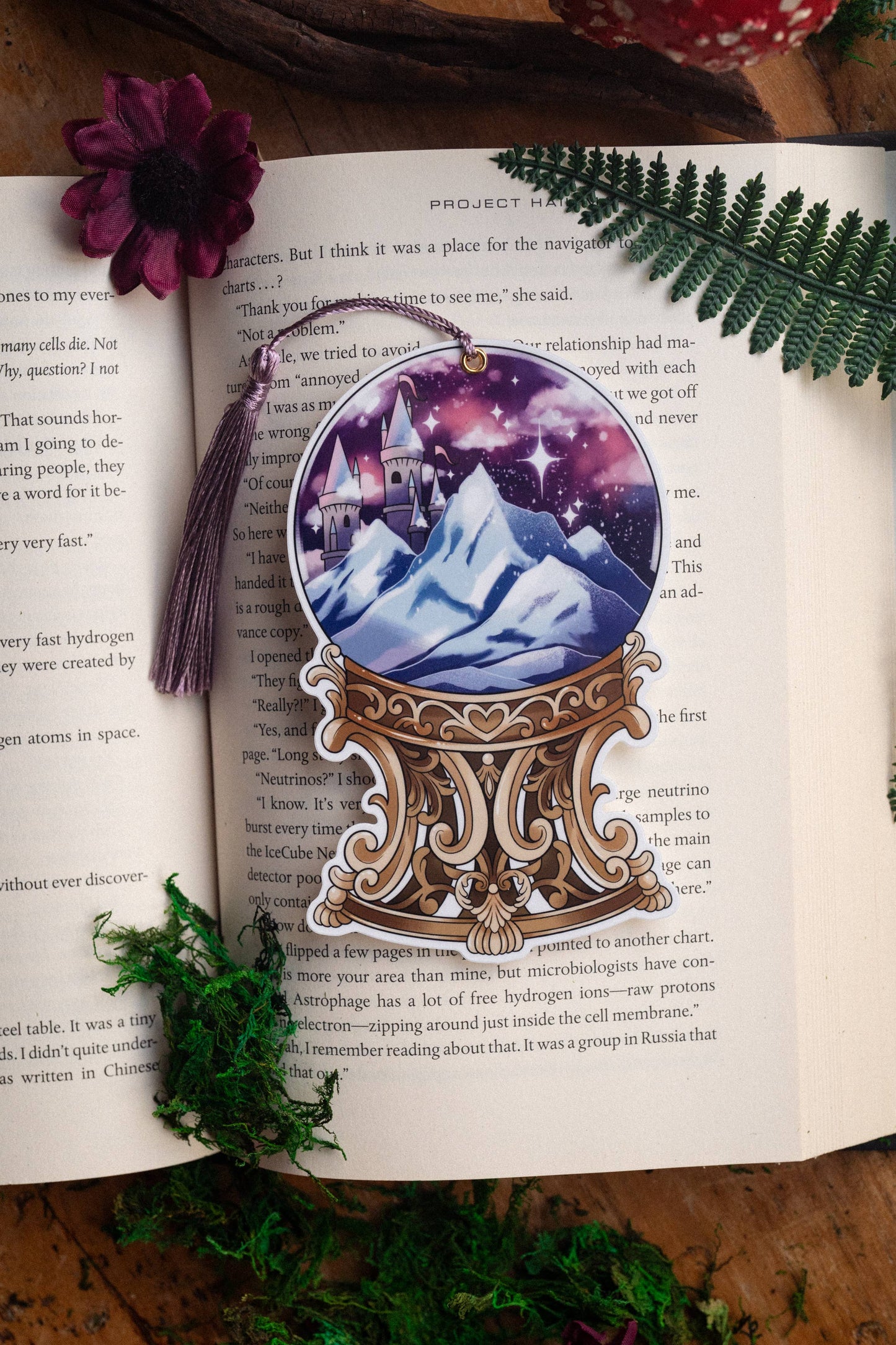 Starlit Citadel Globe Bookmark