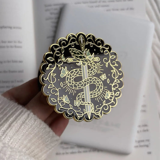 Gold Serpent E-Reader Grip