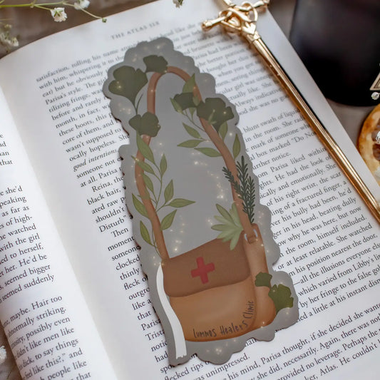 Diem's Lumnos Healers Satchel Die-Cut Bookmark | Everflame