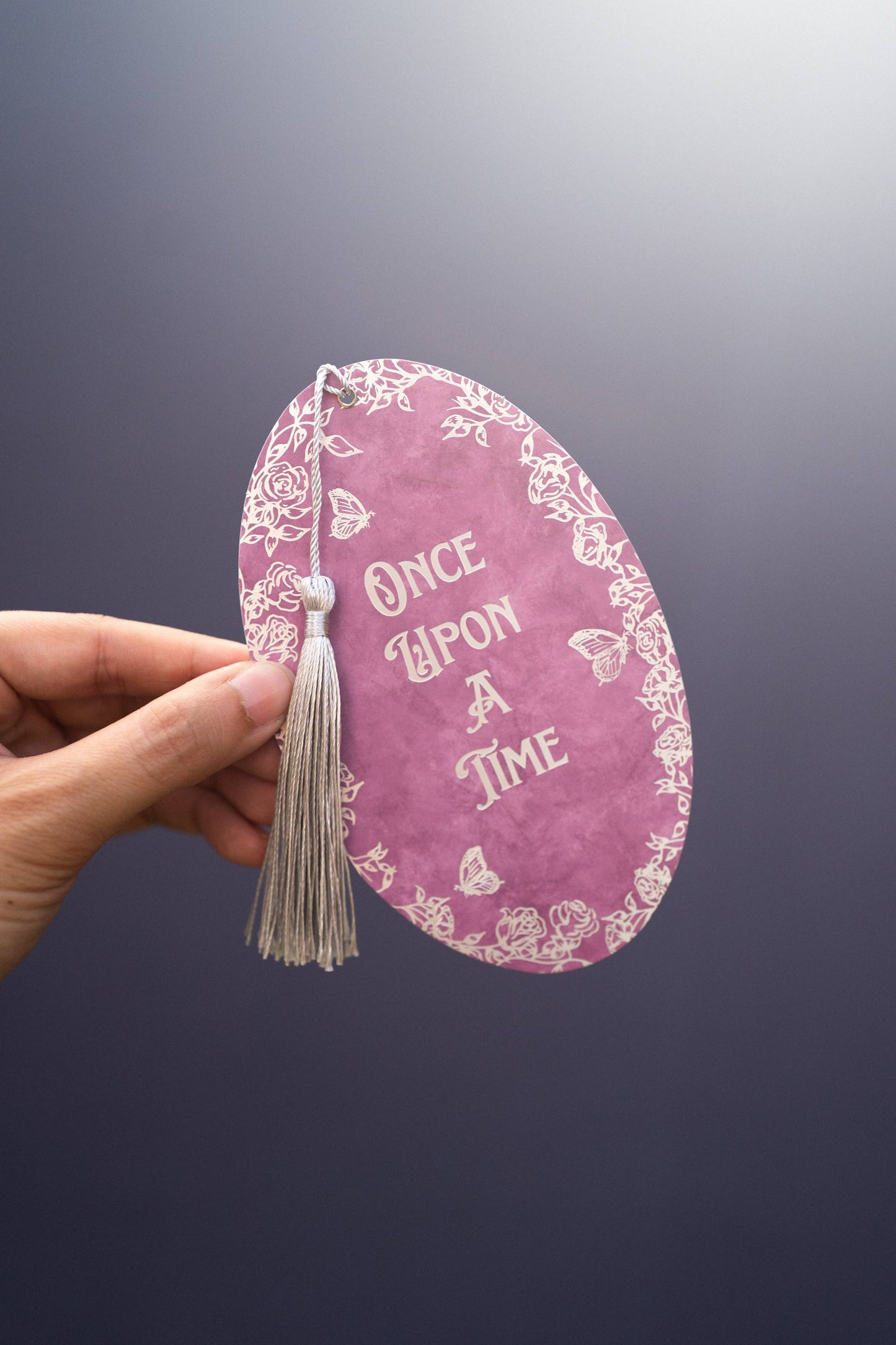 Once Upon a Time Silver Foil Bookmark | Bookish Romantasy