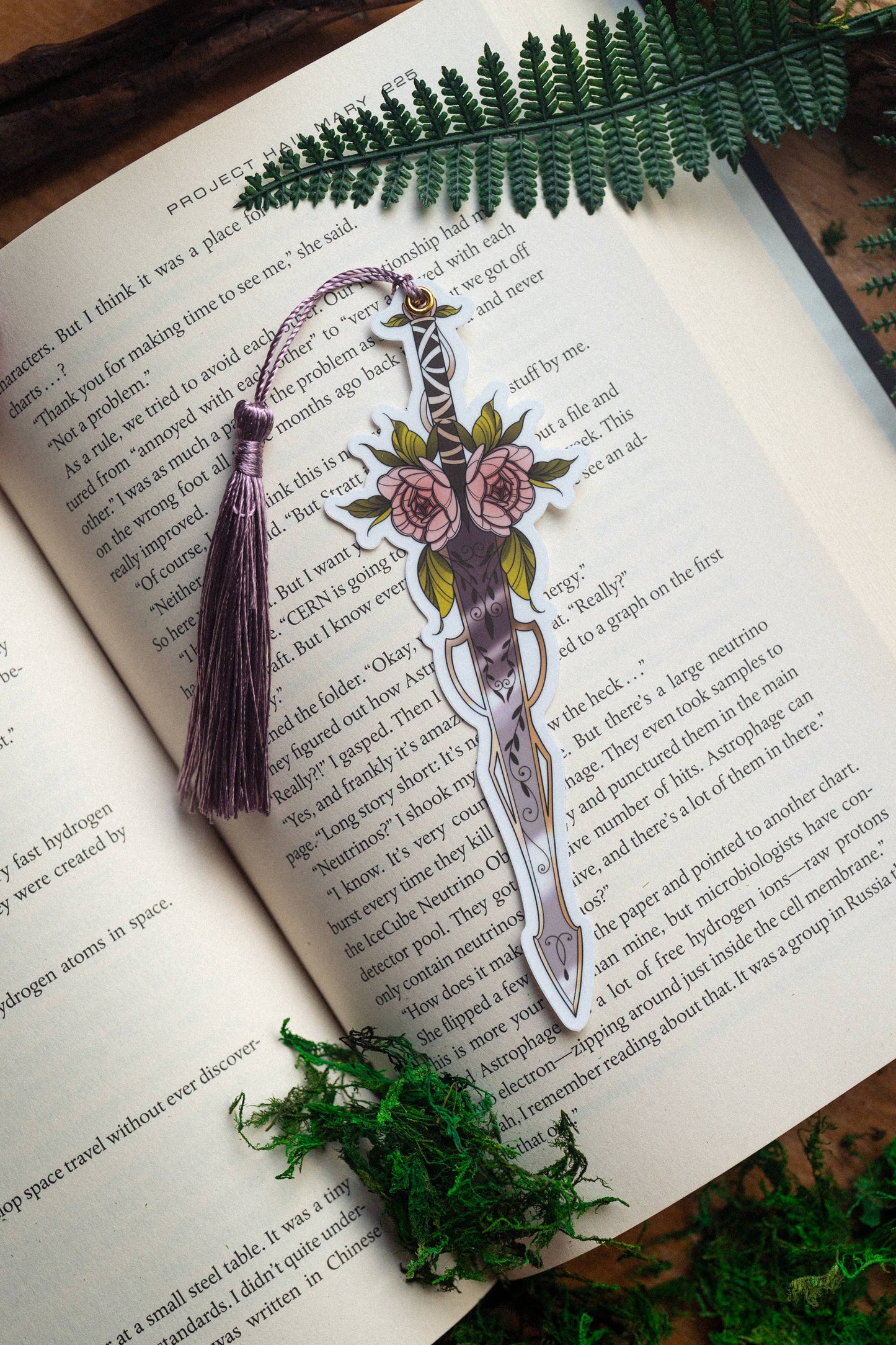 The Floral Blade Bookmark