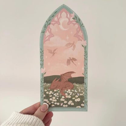 Sleepy Meadow Dragon Bookmark