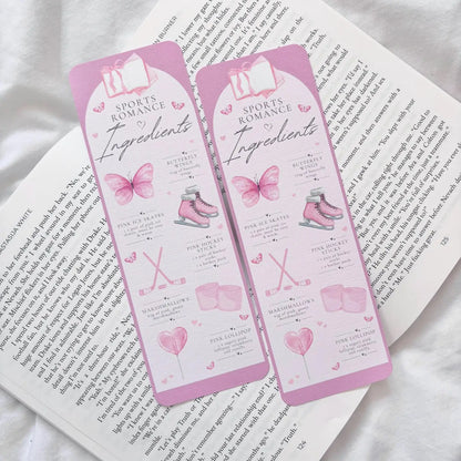Sports Romance Ingredients Bookmark