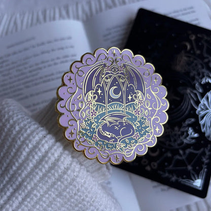 Lilac Fantasy Dragon E-Reader Grip