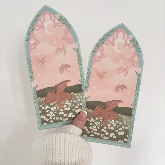 Sleepy Meadow Dragon Bookmark