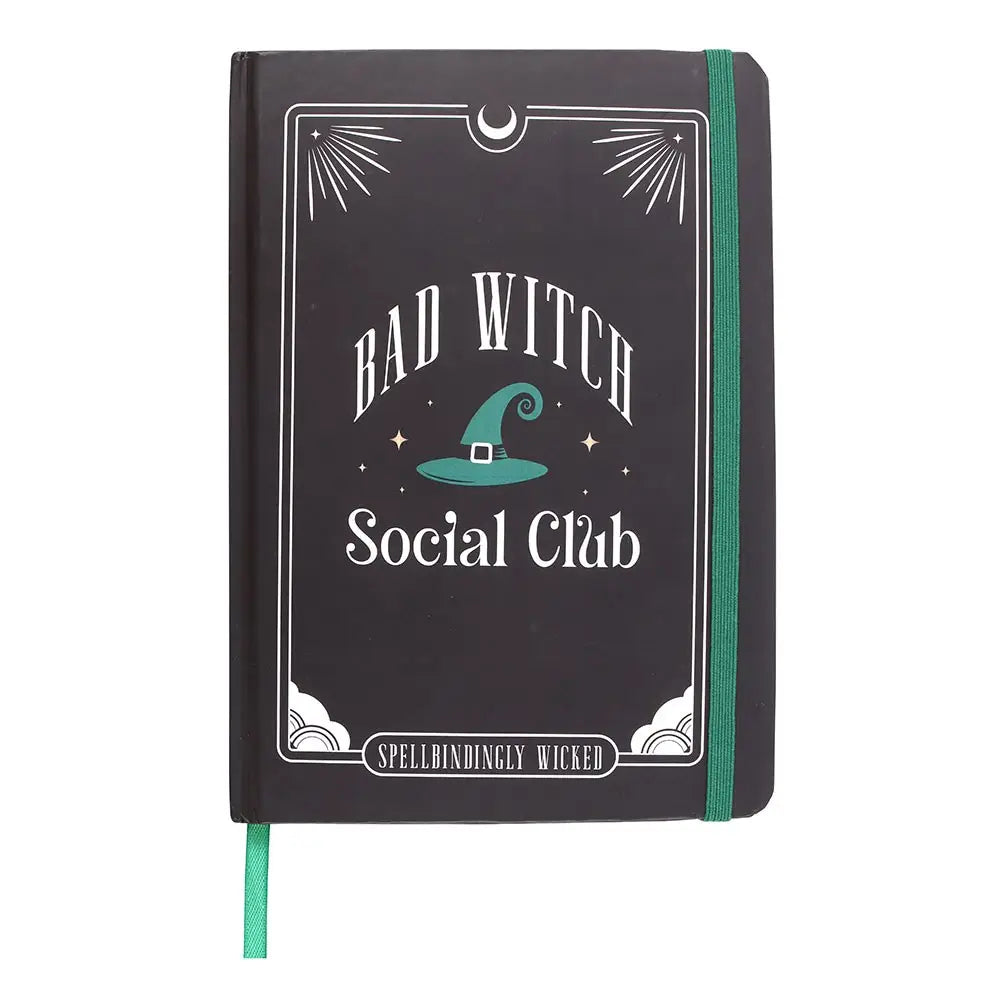 Green Bad Witch Social Club A5 Paper Notebook