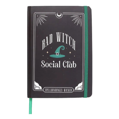 Green Bad Witch Social Club A5 Paper Notebook