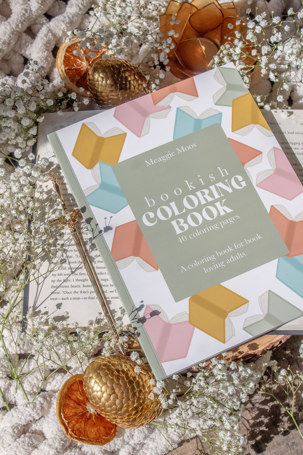 Bookish Coloring Book | 40 Coloring Pages For Adult Readers