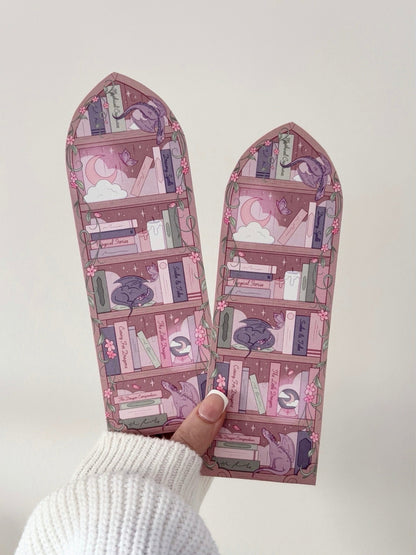 Sleepy Dragons Bookshelf Bookmark