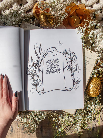 Bookish Coloring Book | 40 Coloring Pages For Adult Readers