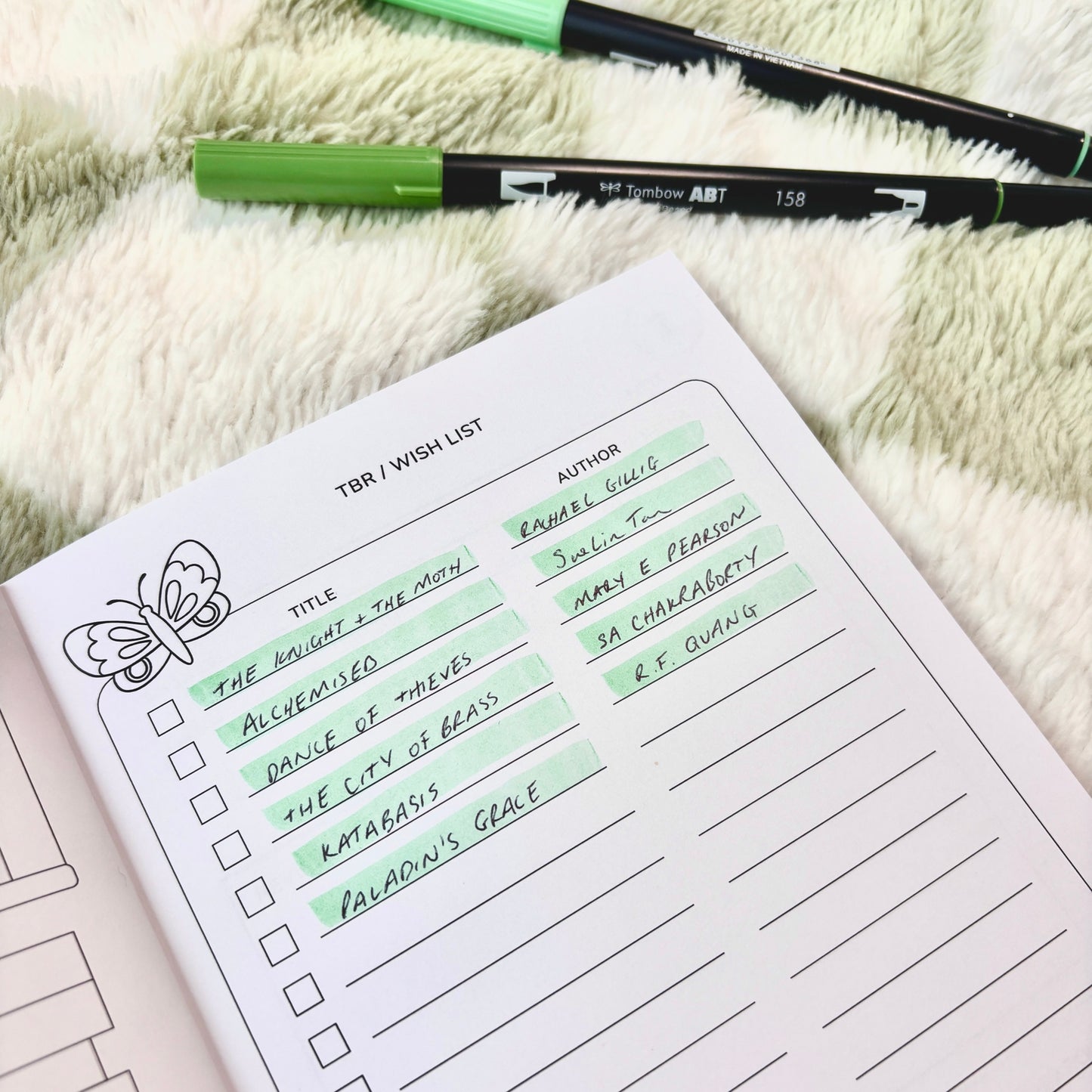 Reading Journal Fantasy Forest, 50 Page Book Review Notebook